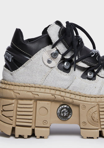 Tan Wall V9 Platform Sneakers