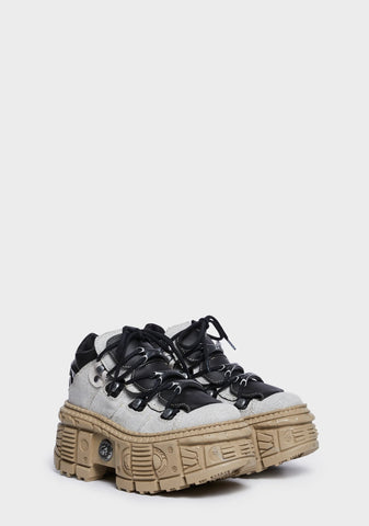 Tan Wall V9 Platform Sneakers