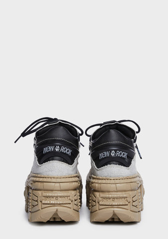 Tan Wall V9 Platform Sneakers