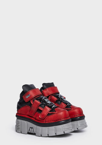 Red M-285-S39 Ankle Boots