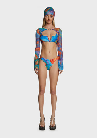 Trippy Charmer 4-Piece Bikini Set