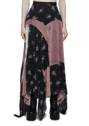 Leaves Of Fate Maxi Skirt