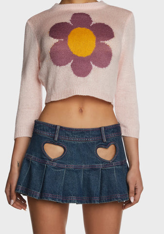 Stay Mellow Cropped Sweater