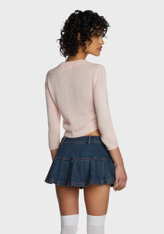 Stay Mellow Cropped Sweater