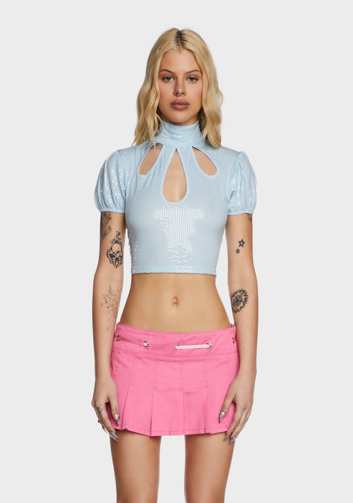 Youthquake Sequin Crop Top