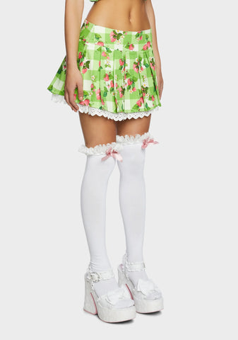 Zing In Spring Pleated Skirt