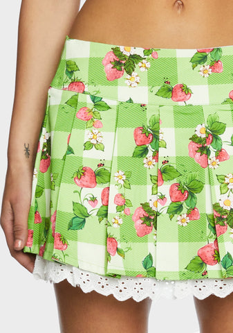 Zing In Spring Pleated Skirt