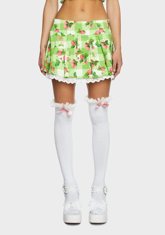 Zing In Spring Pleated Skirt