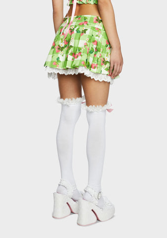 Zing In Spring Pleated Skirt