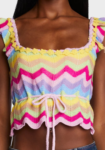 So Psyched Crochet Top