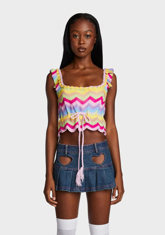 So Psyched Crochet Top