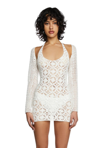 Dance With You Crochet Dress Set