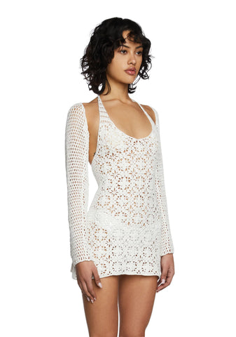 Dance With You Crochet Dress Set