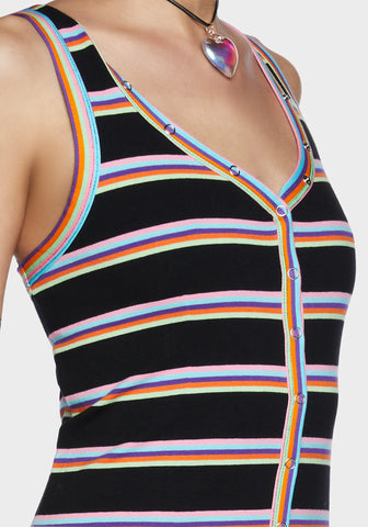 Dream I'm Living Striped Midi Dress