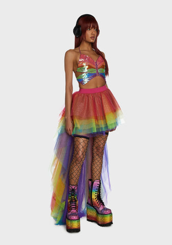 Rainbow Playa Dreamin' Butterfly Top