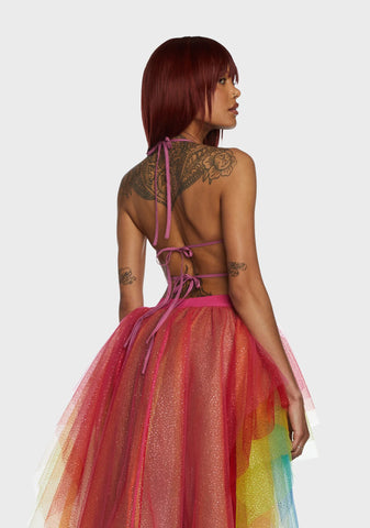 Rainbow Playa Dreamin' Butterfly Top