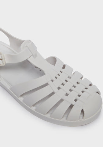 White Possession Jelly Sandals