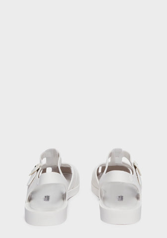 White Possession Jelly Sandals