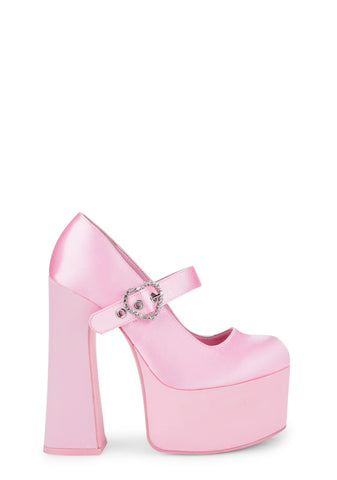 Stardust Mary Jane Heels- Pink