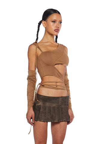 Through The Storm Cut-Out Crop Top