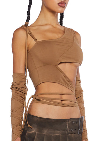 Through The Storm Cut-Out Crop Top