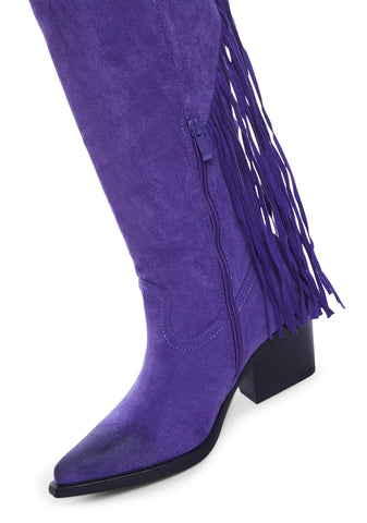 Plum Swept Away Cowboy Boots