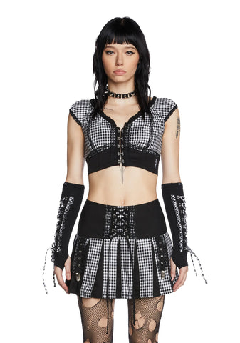 Black And White Bo Peep Arm Warmers