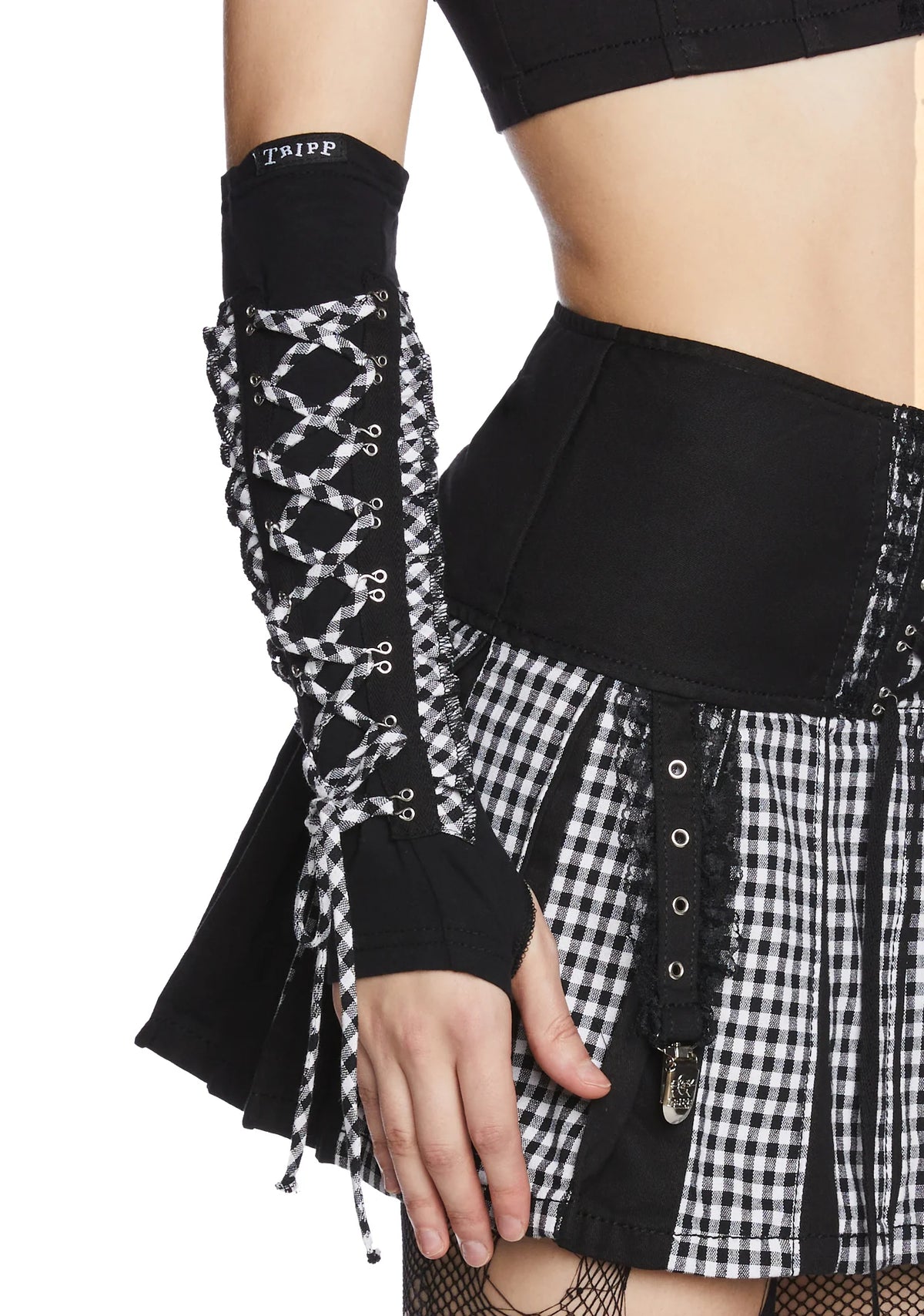 Black And White Bo Peep Arm Warmers