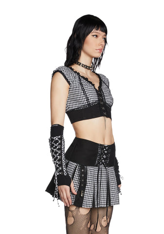 Black And White Bo Peep Arm Warmers