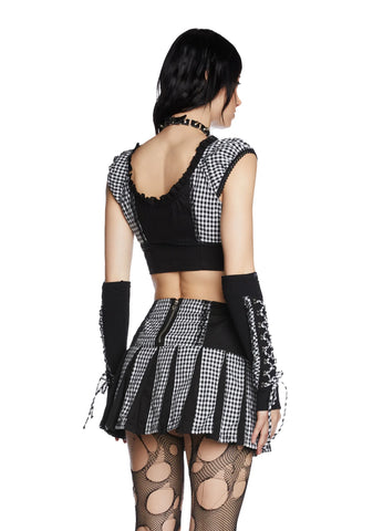 Black And White Bo Peep Arm Warmers