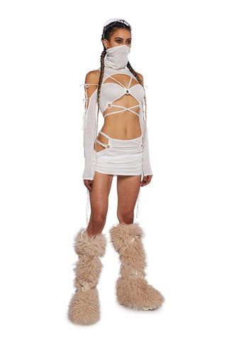 Sungazer Ruched Mini Skirt