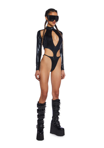 Move Through Moonlight Cut-Out Bodysuit