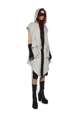 Compression Unisex Hooded Cargo Vest