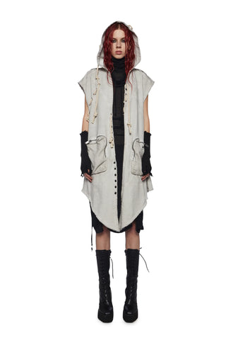 Compression Unisex Hooded Cargo Vest