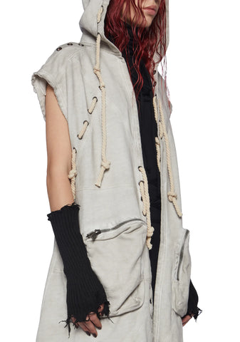 Compression Unisex Hooded Cargo Vest