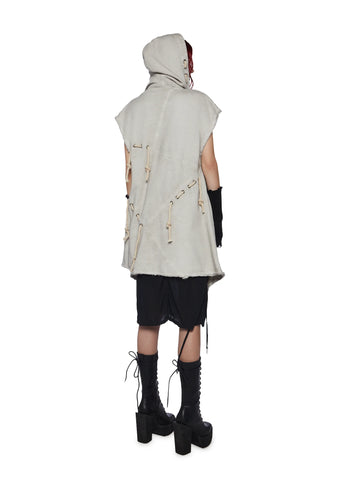 Compression Unisex Hooded Cargo Vest