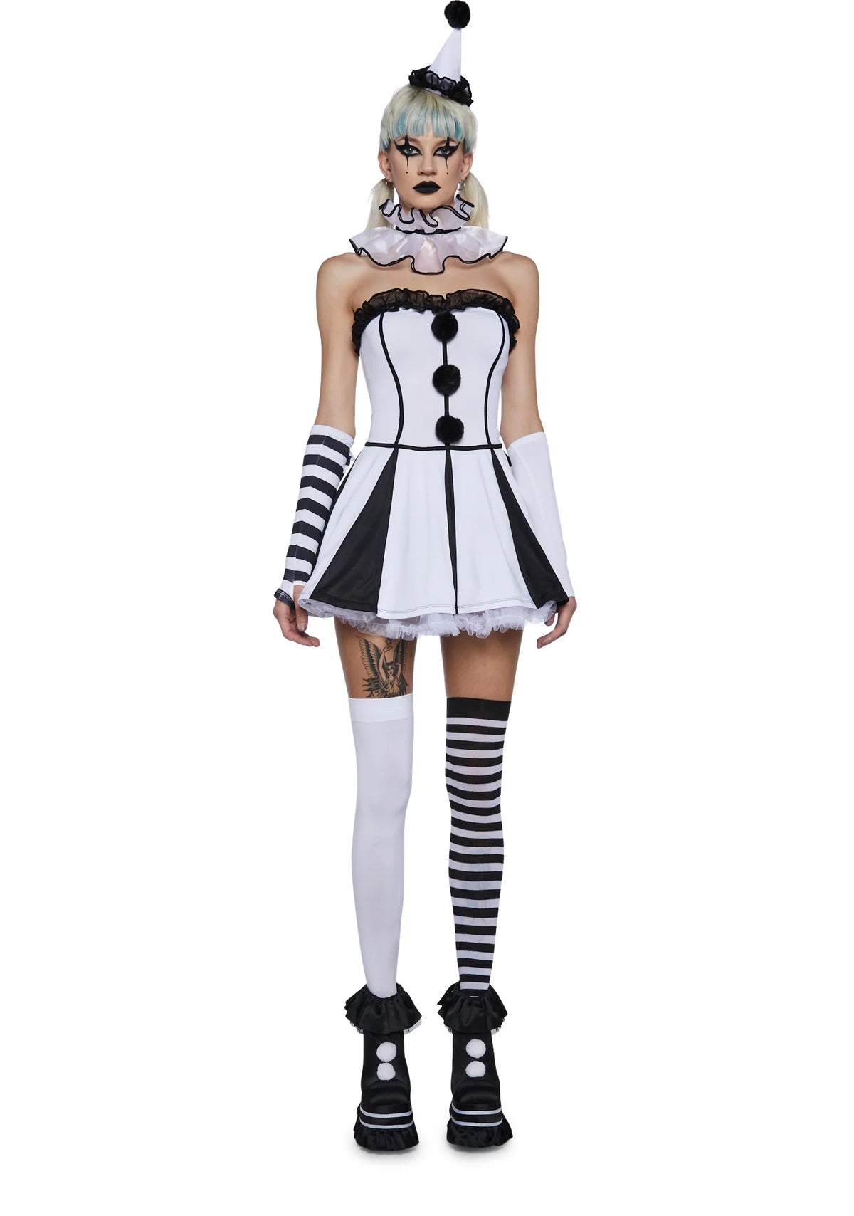 Classic Clown Girl Costume Set