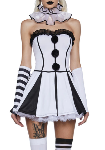 Classic Clown Girl Costume Set