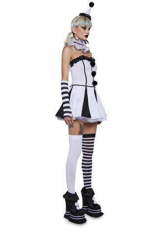 Classic Clown Girl Costume Set