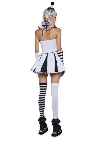 Classic Clown Girl Costume Set