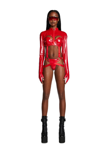 Sci Fi Babe Costume Set - Red