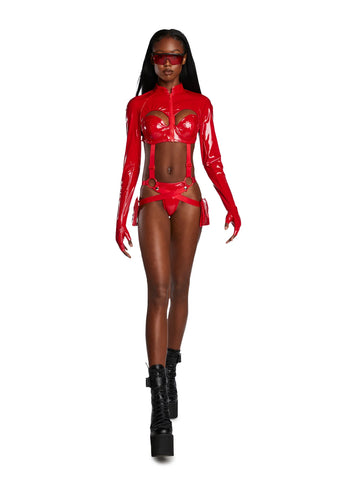 Sci Fi Babe Costume Set - Red
