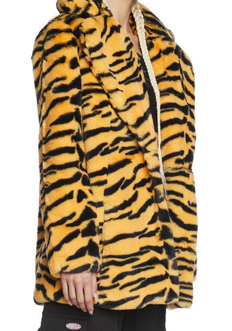 Tiger Hendrix Faux Fur Coat