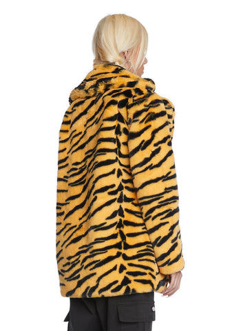 Tiger Hendrix Faux Fur Coat