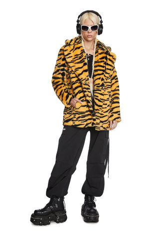 Tiger Hendrix Faux Fur Coat