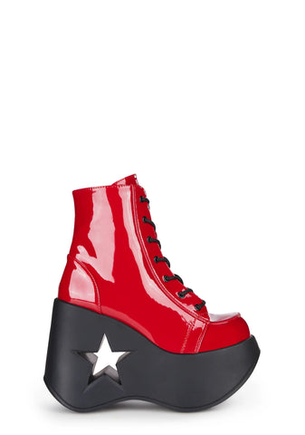 Red Dynamite-106 Platform Boots