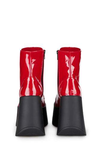 Red Dynamite-106 Platform Boots