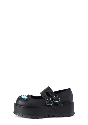 Slacker-25 Platform Mary Janes
