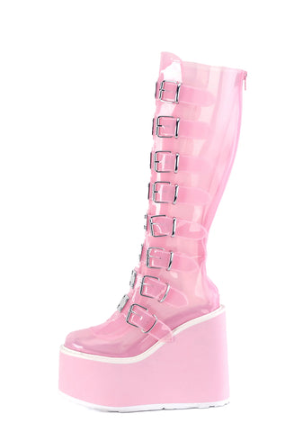 Swing-815C Platform Knee High Boots
