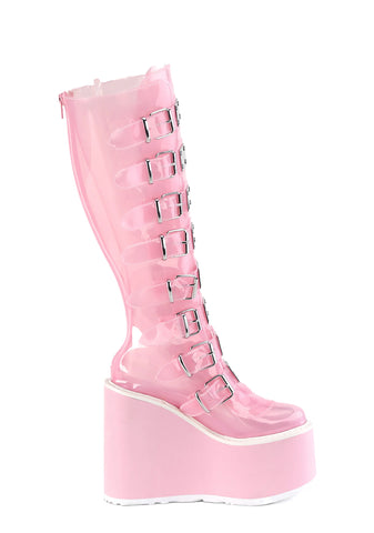 Swing-815C Platform Knee High Boots